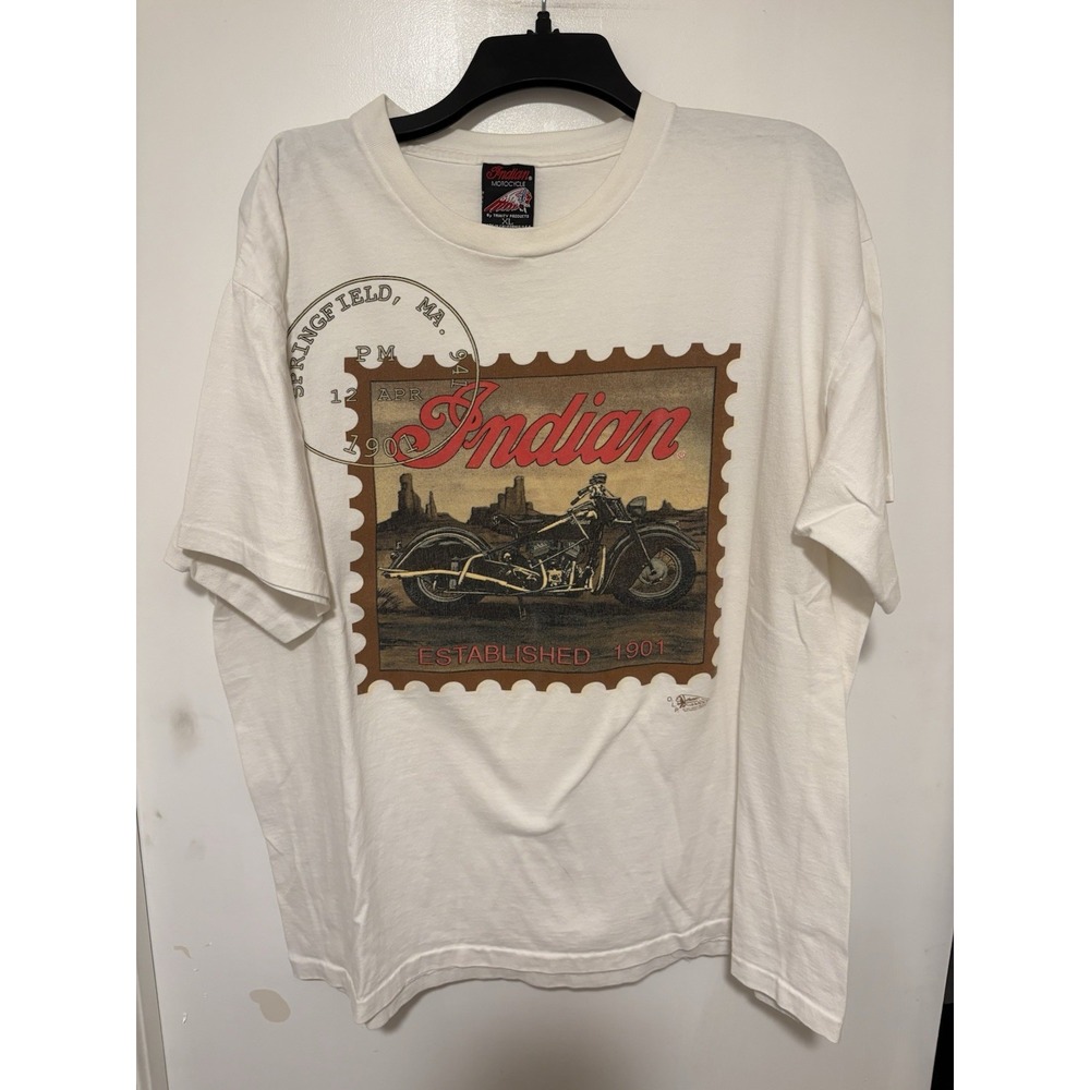 Vintage Indian Motorcycle T-shirt Size XL